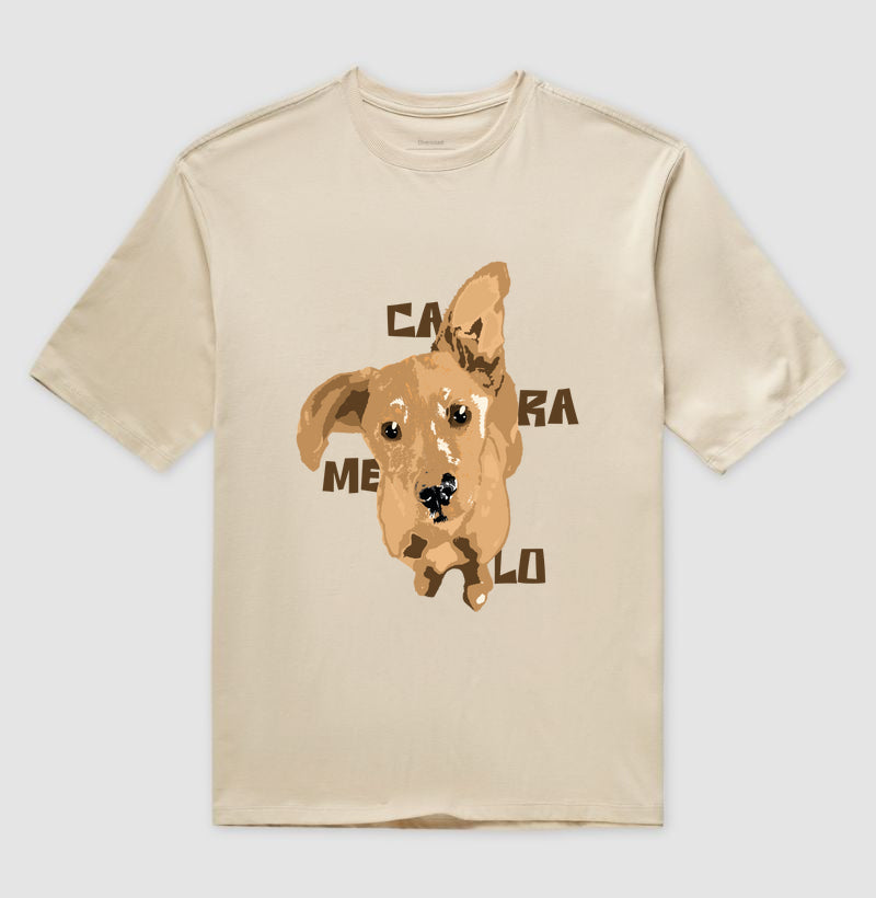 Camiseta Oversized Sem Raça, Com Motivo